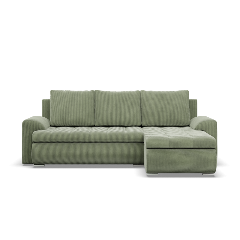 Ecksofa FORESTA LL Poso, Seite - RECHTS, Farbe - HELLGRÜN