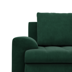 FORESTA LL Poso Corner Sofa, Side - RIGHT, Color - BOTTLE GREEN