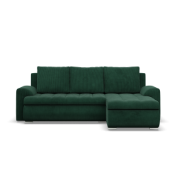 FORESTA LL Poso Corner Sofa, Side - RIGHT, Color - BOTTLE GREEN