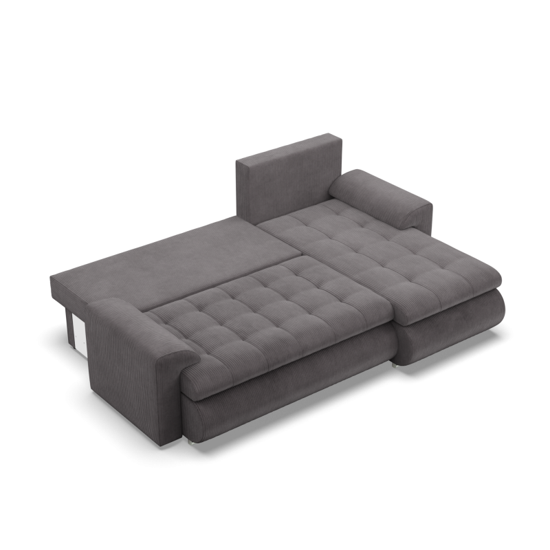 FORESTA LL Poso Corner Sofa, Side - RIGHT, Color - DARK GRAY