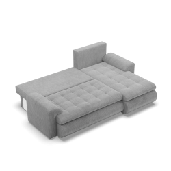 FORESTA LL Poso Corner Sofa, Side - RIGHT, Color - LIGHT GRAY