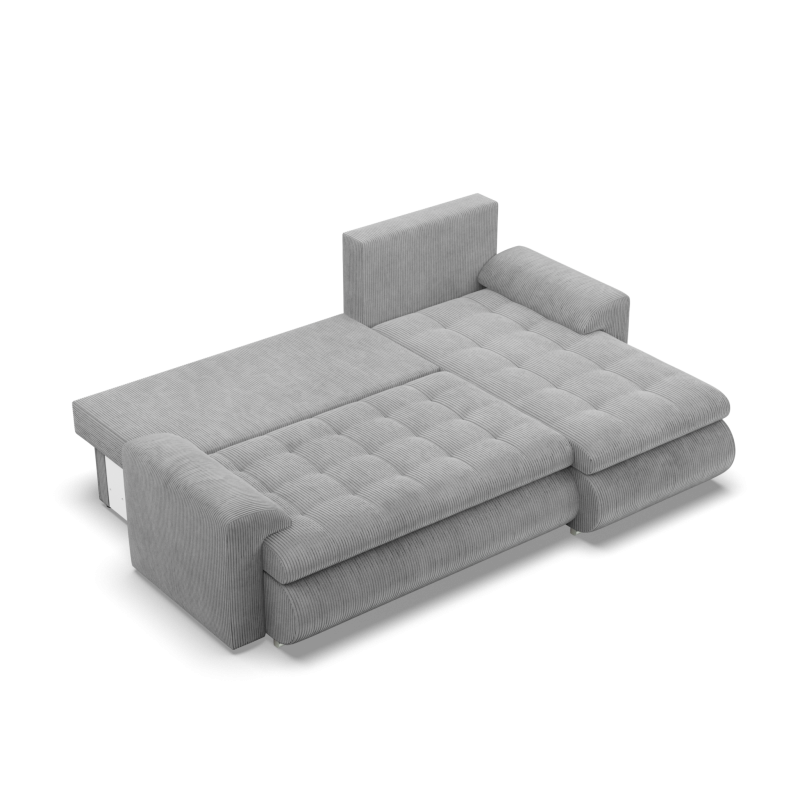 FORESTA LL Poso Corner Sofa, Side - RIGHT, Color - LIGHT GRAY