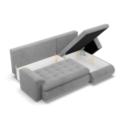 FORESTA LL Poso Corner Sofa, Side - RIGHT, Color - LIGHT GRAY