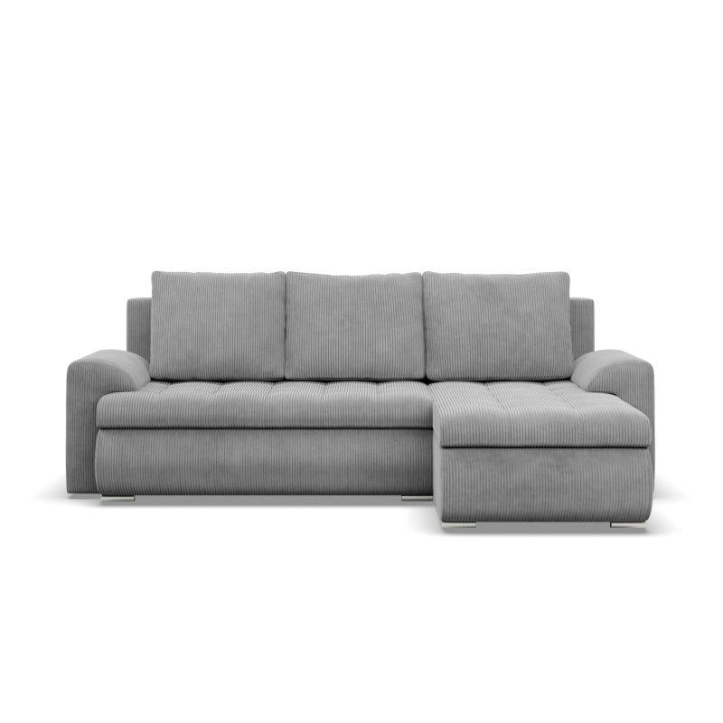 Ecksofa FORESTA LL Poso, Seite - RECHTS, Farbe - HELLGRAU