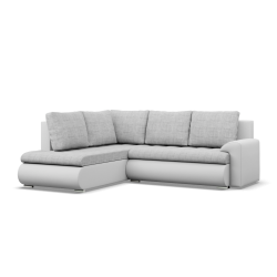 FORESTA LO Corner Sofa, Side - LEFT, Color - GRAY + WHITE