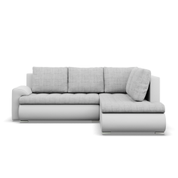 FORESTA LO Corner Sofa, Side - RIGHT, Color - GRAY + WHITE