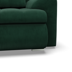 FORESTA LO Poso Corner Sofa, Side - LEFT, Color - BOTTLE GREEN