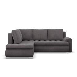 FORESTA LO Poso Corner Sofa, Side - LEFT, Color - DARK GRAY