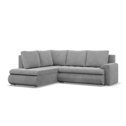 Ecksofa FORESTA LO Poso, Seite - LINKS, Farbe - HELLGRAU