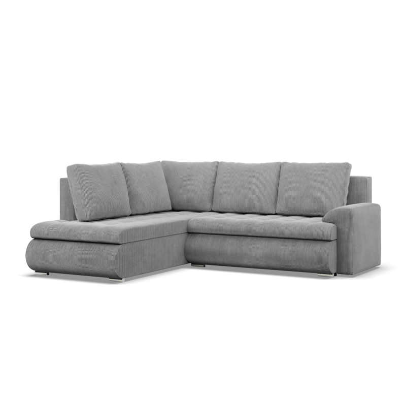 FORESTA LO Poso Corner Sofa, Side - LEFT, Color - LIGHT GRAY