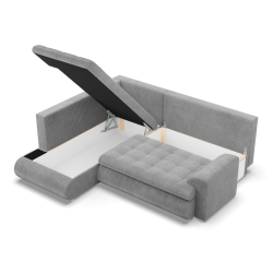 FORESTA LO Poso Corner Sofa, Side - LEFT, Color - LIGHT GRAY