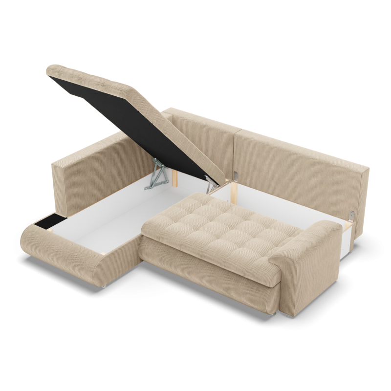 FORESTA LO Poso Corner Sofa, Side - LEFT, Color - BEIGE