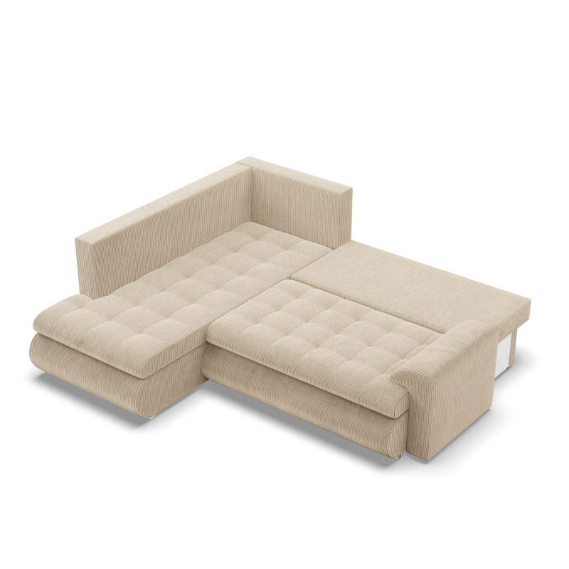 Ecksofa FORESTA LO Poso, Seite - LINKS, Farbe - BEIGE