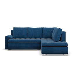 Ecksofa FORESTA LO Poso, Seite - RECHTS, Farbe - BLAU
