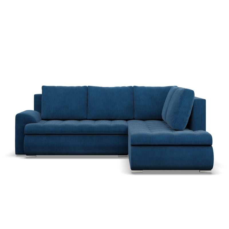 Ecksofa FORESTA LO Poso, Seite - RECHTS, Farbe - BLAU