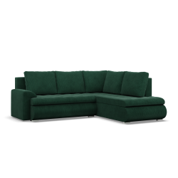 FORESTA LO Poso Corner Sofa, Side - RIGHT, Color - BOTTLE GREEN