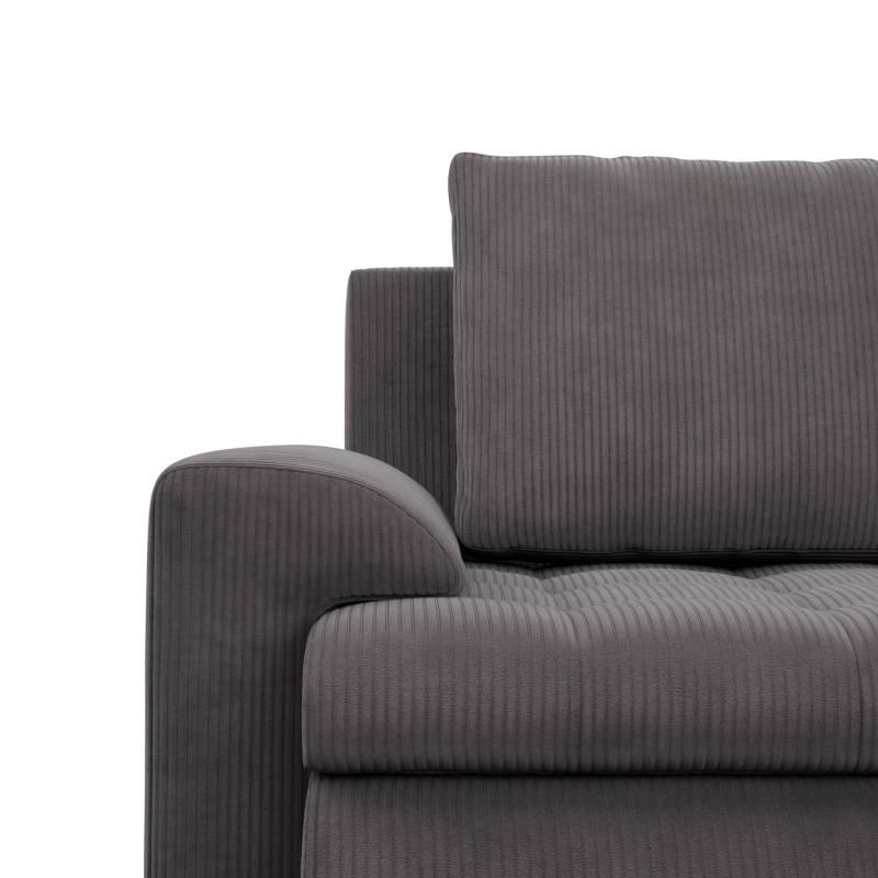 FORESTA LO Poso Corner Sofa, Side - RIGHT, Color - DARK GRAY