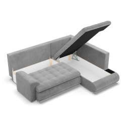 FORESTA LO Poso Corner Sofa, Side - RIGHT, Color - LIGHT GRAY