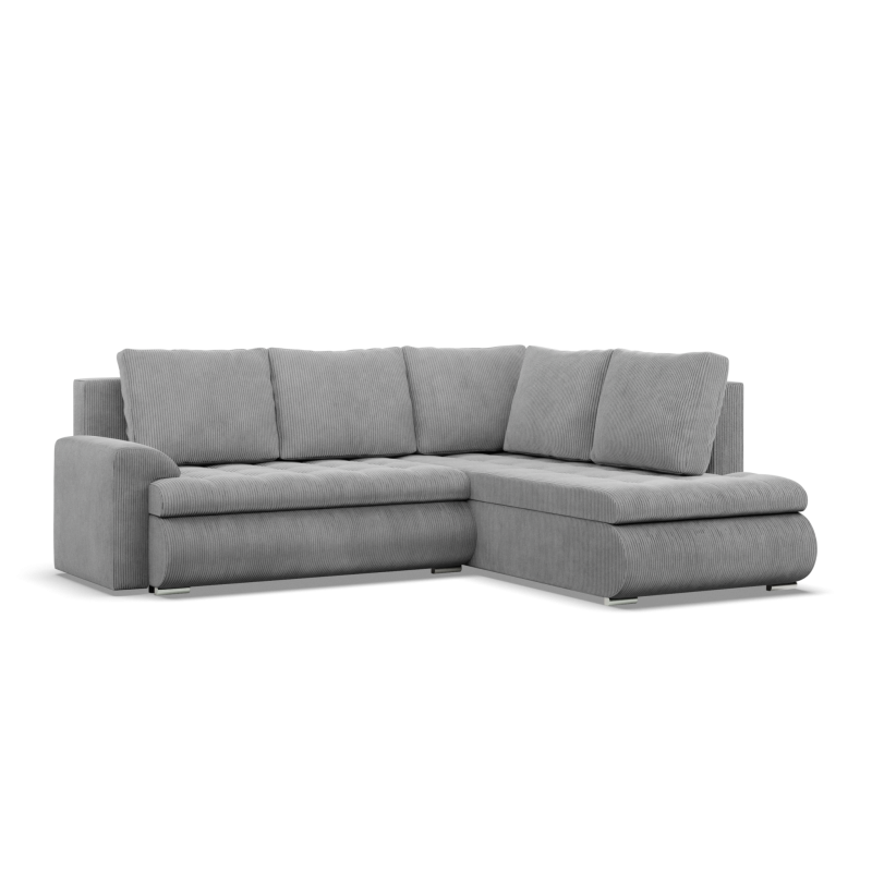 FORESTA LO Poso Corner Sofa, Side - RIGHT, Color - LIGHT GRAY