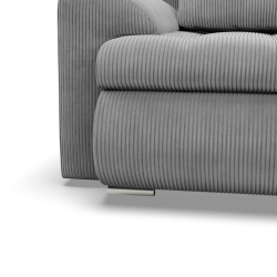 Ecksofa FORESTA LO Poso, Seite - RECHTS, Farbe - HELLGRAU