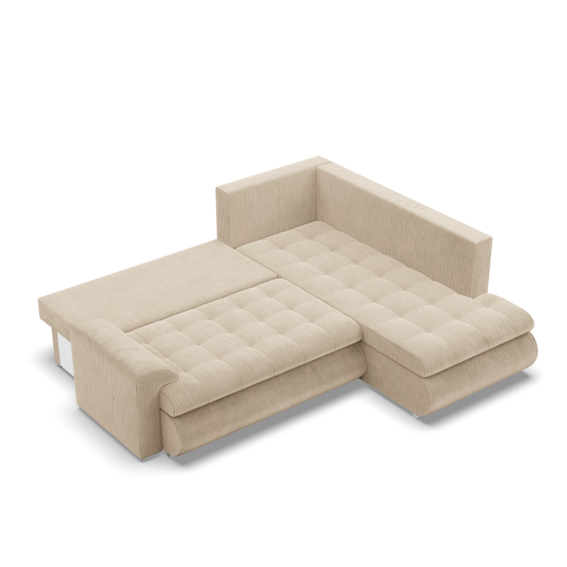 FORESTA LO Poso Corner Sofa, Side - RIGHT, Color - BEIGE