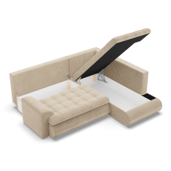 FORESTA LO Poso Ecksofa, Seite - RECHTS, Farbe - BEIGE