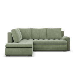 FORESTA LO Poso Corner Sofa, Side - LEFT, Color - LIGHT GREEN