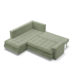 FORESTA LO Poso Corner Sofa, Side - LEFT, Color - LIGHT GREEN