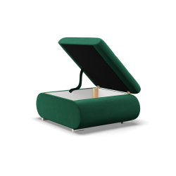 FORESTA Kronos Pouf, Color - BOTTLE GREEN