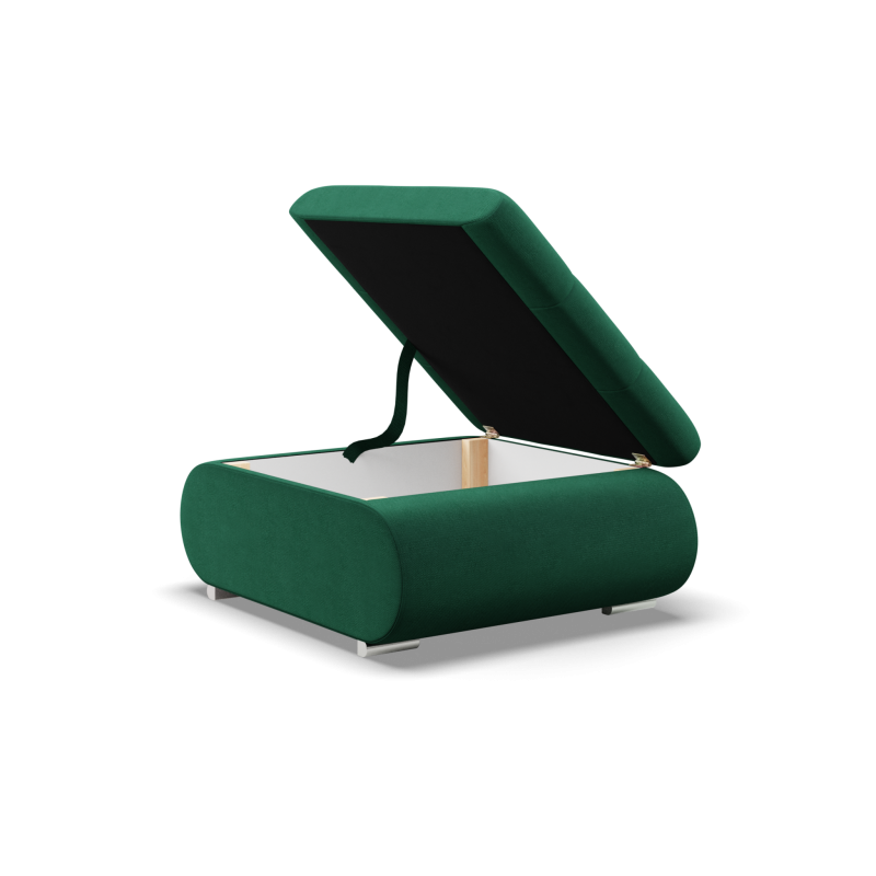 FORESTA Kronos Pouf, Color - BOTTLE GREEN