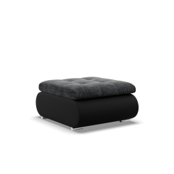 FORESTA Pouf, Color - GRAY + BLACK
