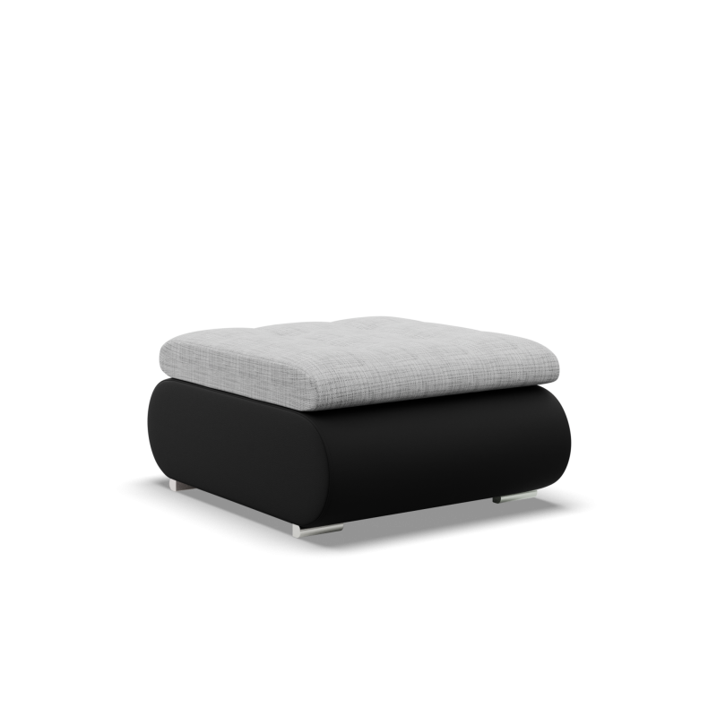 FORESTA Pouf, Color - GRAY + BLACK