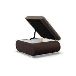 Pouf FORESTA, Farbe - BRAUN + CAPPUCCINO