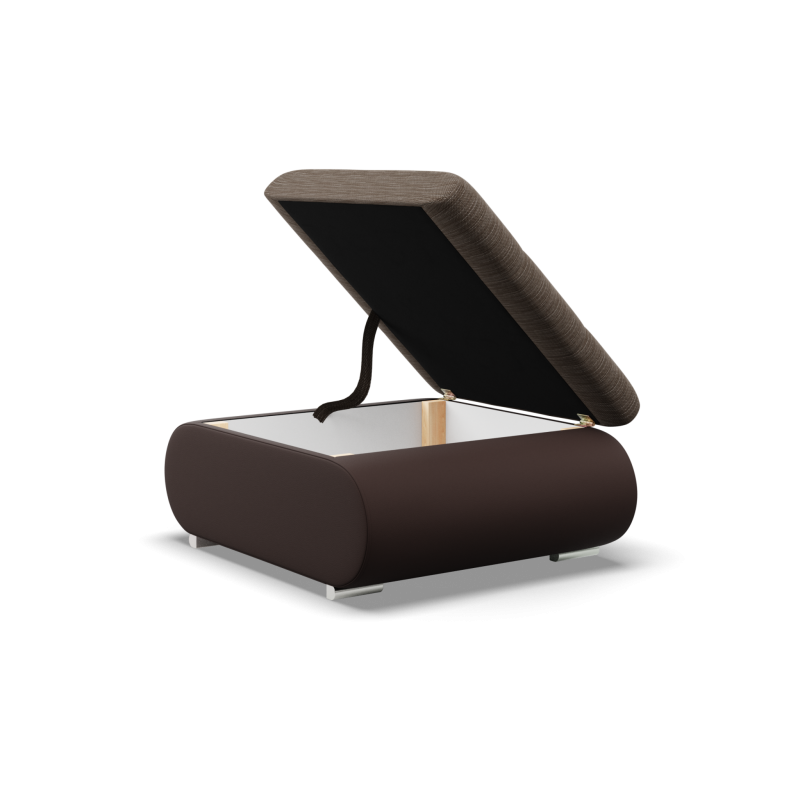 FORESTA Pouf, Color - BROWN + CAPPUCCINO