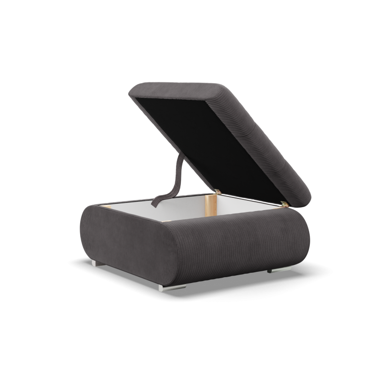 FORESTA Poso Pouf, Color - DARK GRAY