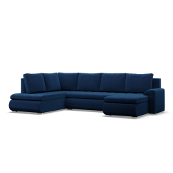FORESTA ULO Kronos Corner Sofa, Side - LEFT, Color - NAVY BLUE