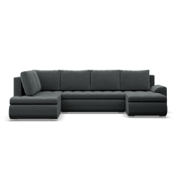 FORESTA ULO Ecksofa Kronos, Seite - LINKS, Farbe - DUNKELGRAU