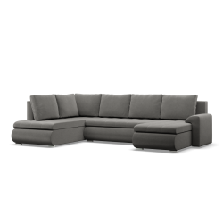 FORESTA ULO Kronos Corner Sofa, Side - LEFT, Color - LIGHT GRAY