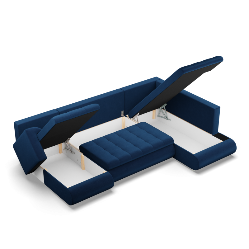 FORESTA ULO Kronos Corner Sofa, Side - RIGHT, Color - NAVY BLUE