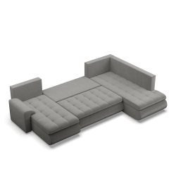 Ecksofa FORESTA ULO Kronos, Seite - RECHTS, Farbe - HELLGRAU