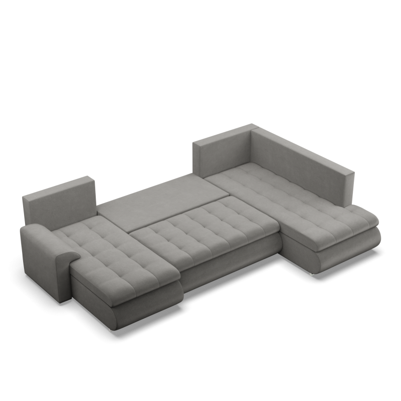 Ecksofa FORESTA ULO Kronos, Seite - RECHTS, Farbe - HELLGRAU