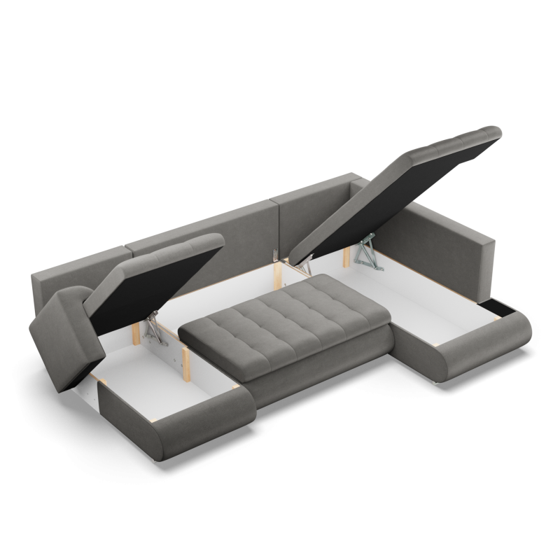 Narożnik FORESTA ULO Kronos , Strona - PRAWA, Kolor - JASNY SZARY