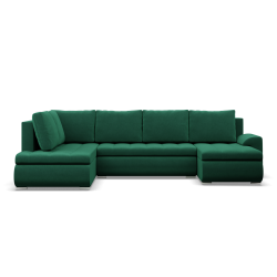 FORESTA ULO Kronos Corner Sofa, Side - LEFT, Color - BOTTLE GREEN