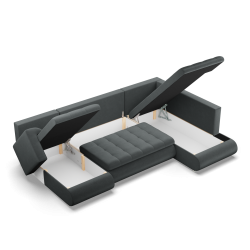 FORESTA ULO Kronos Corner Sofa, Side - RIGHT, Color - DARK GRAY