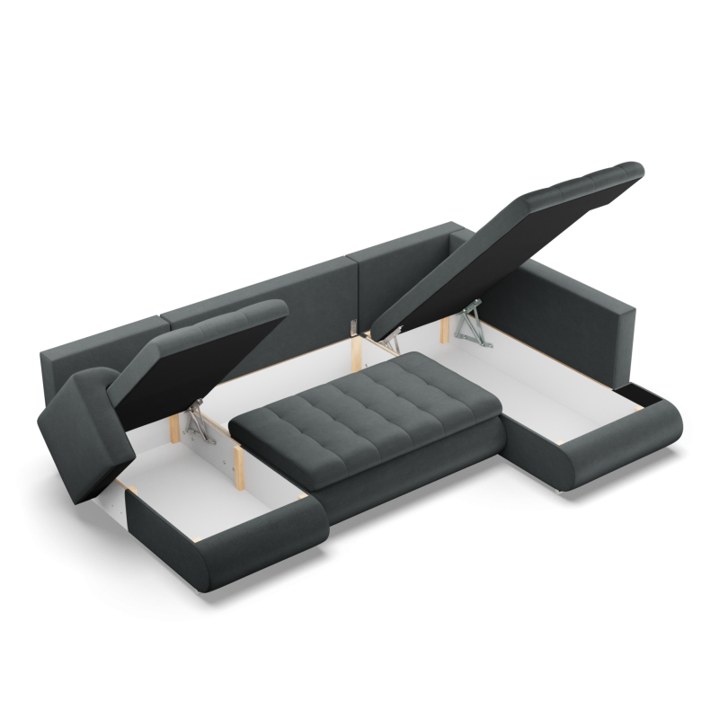 FORESTA ULO Kronos Corner Sofa, Side - RIGHT, Color - DARK GRAY