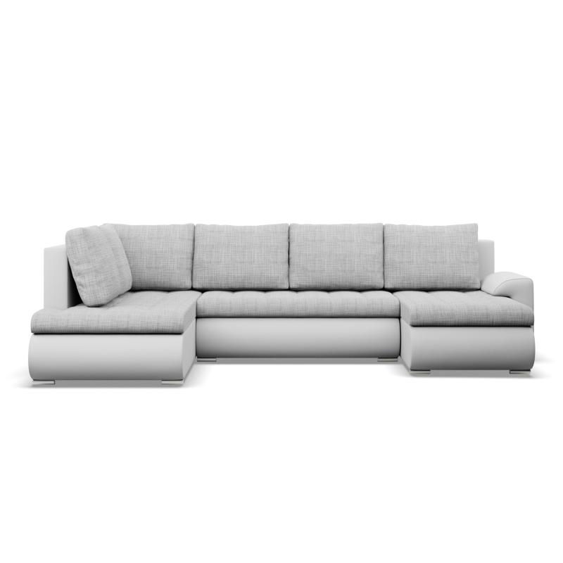 FORESTA ULO Corner Sofa, Side - LEFT, Color - GRAY + WHITE
