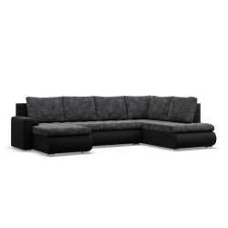 FORESTA ULO Corner Sofa, Side - RIGHT, Color - GRAY + BLACK