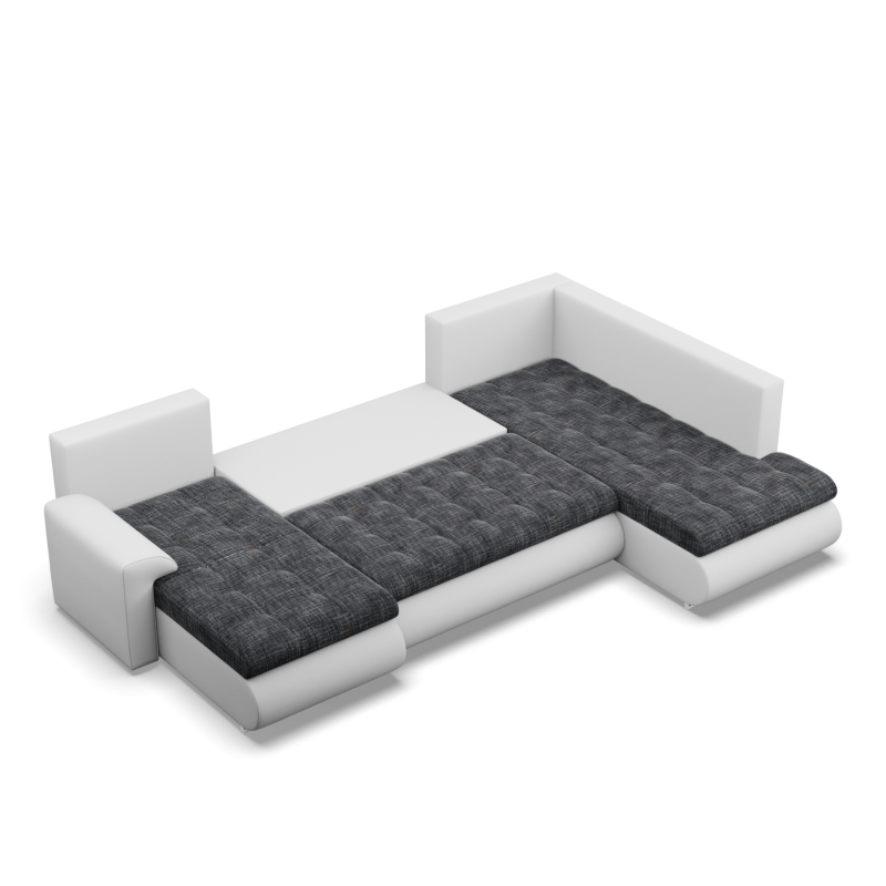 FORESTA ULO Corner Sofa, Side - RIGHT, Color - ASH + WHITE