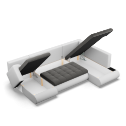Esquina FORESTA ULO, Lado - DERECHO, Color - GRIS OSCURO + BLANCO