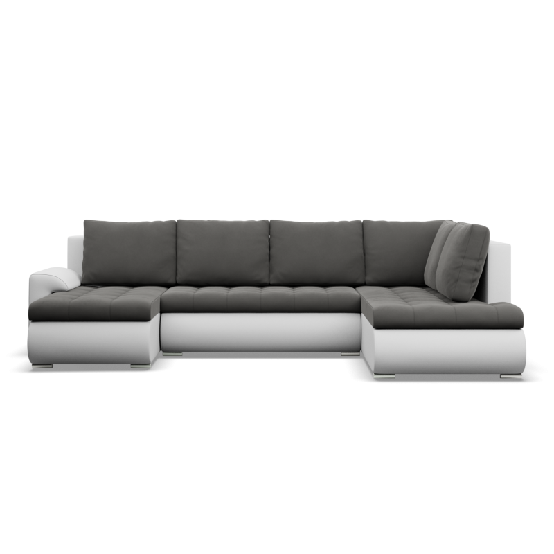 FORESTA ULO Corner Sofa, Side - RIGHT, Color - DARK GRAY + WHITE